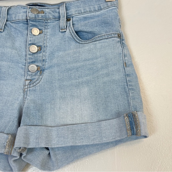 ✖️SOLD✖️•J.CREW• Button Front High Rise Denim Shorts L4673 Size 25 - Picture 5 of 10